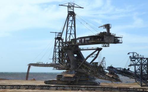 20000 TPH Spreader in Operation in Mine Dump