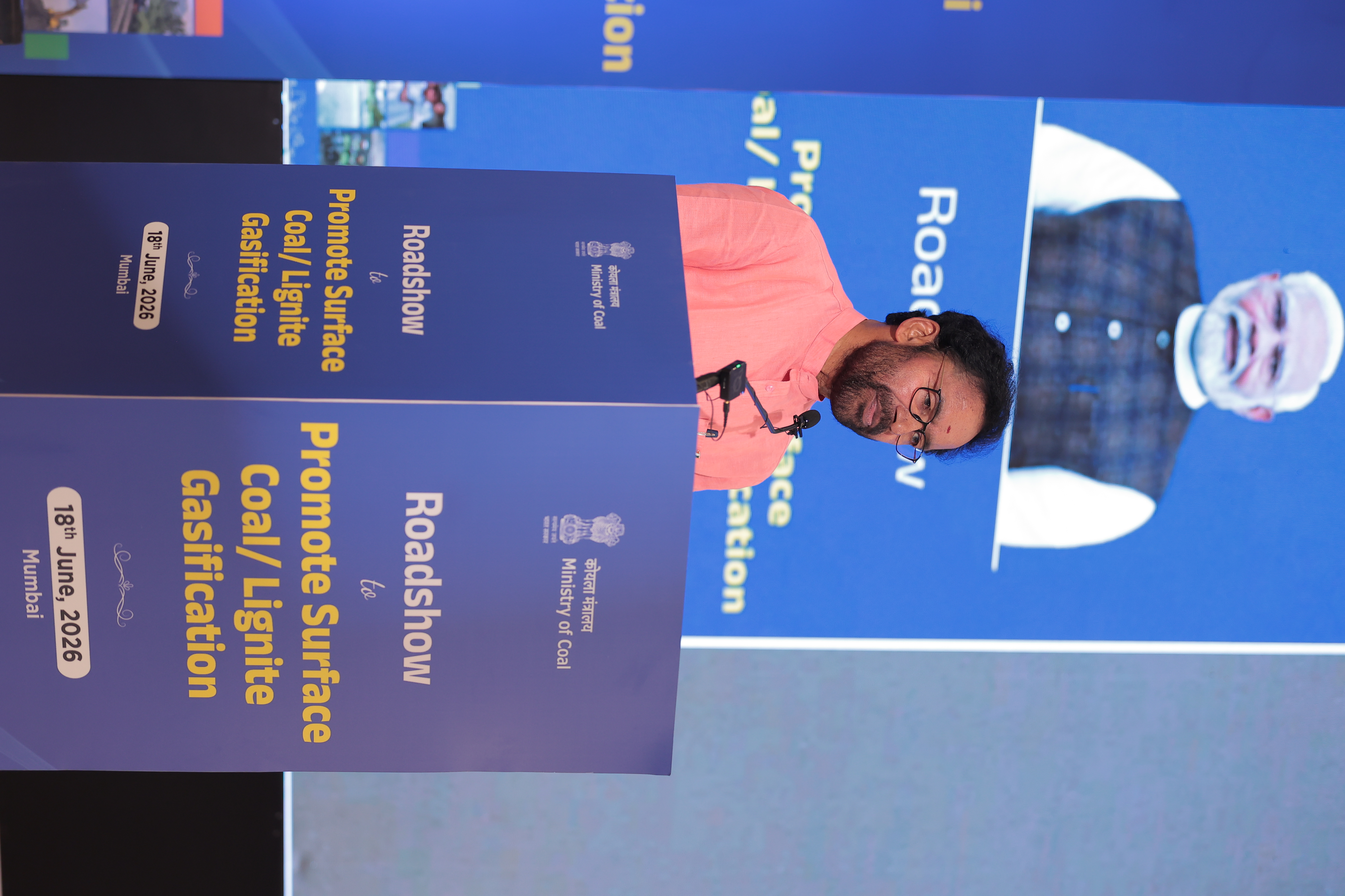 Hon’ble Union Minister of Coal & Mines, Shri G. Kishan Reddy, addressing the gathering at the Roadshow to Promote Surface Coal/Lignite Gasification
