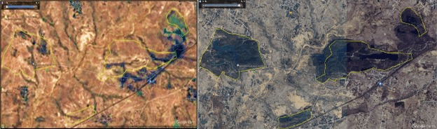 Jamuna OC, Anuppur, MP satellite comparison, 1985 and 2023