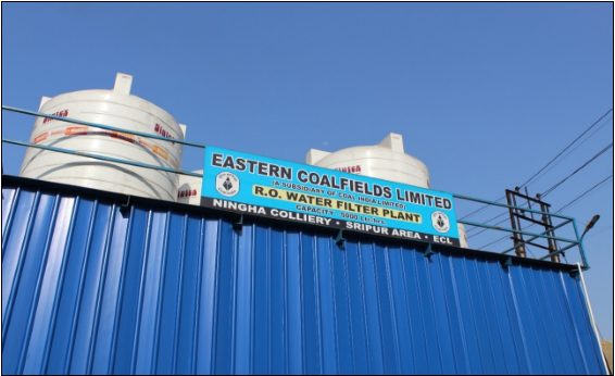 Mine water treatment facility at ECL