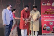 Hon’ble Minister of Coal and Mines, Shri G. Kishan Reddy, along with Hon’ble Minister of State of Coal and Mines Shri Satish Chandra Dubey, lit the ceremonial lamp at the Star Rating Awards